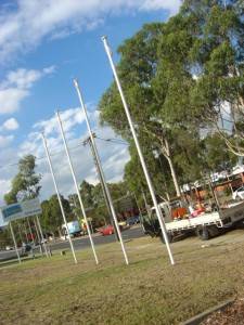 6mtr flagpole with internal halyard