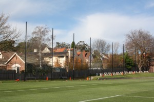 Camberwell Grammar netting posts