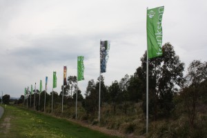 EastLink Frankston flag poles