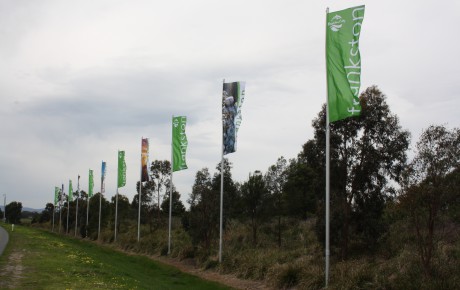 EastLink Frankston flag poles