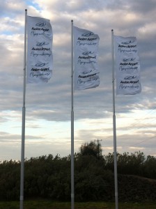 Intrack's Super Banner Pole at the Avalon Exit on Princes Freeway