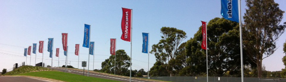 Sandown Raceway Flagpoles